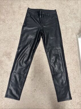 Faux Leather Black Leggings